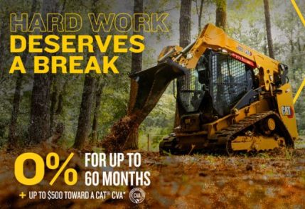 0% Financing for 60 Months on Cat Equipment