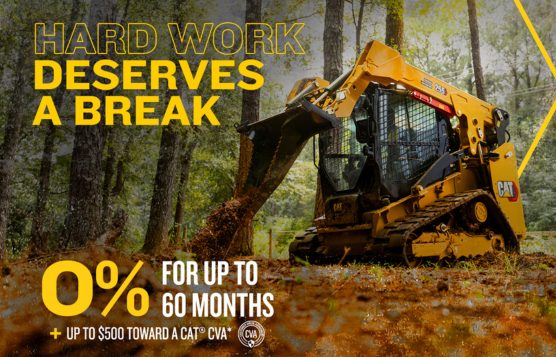 0% Financing for 60 Months on Cat Equipment
