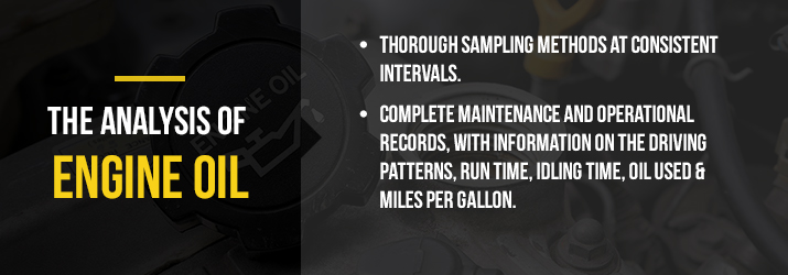 sampling oil at intervals