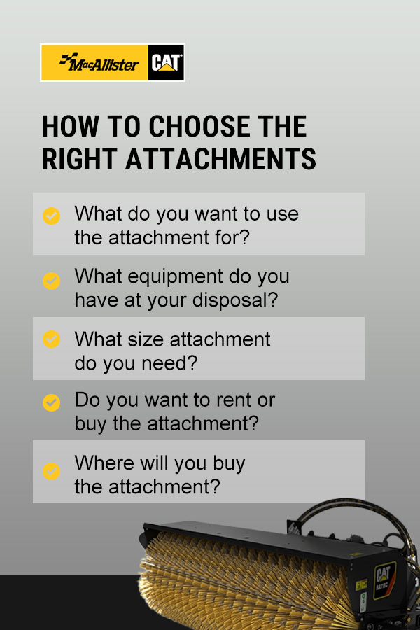 choose attachments