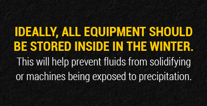 keep equipment inside