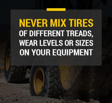 never mix tires