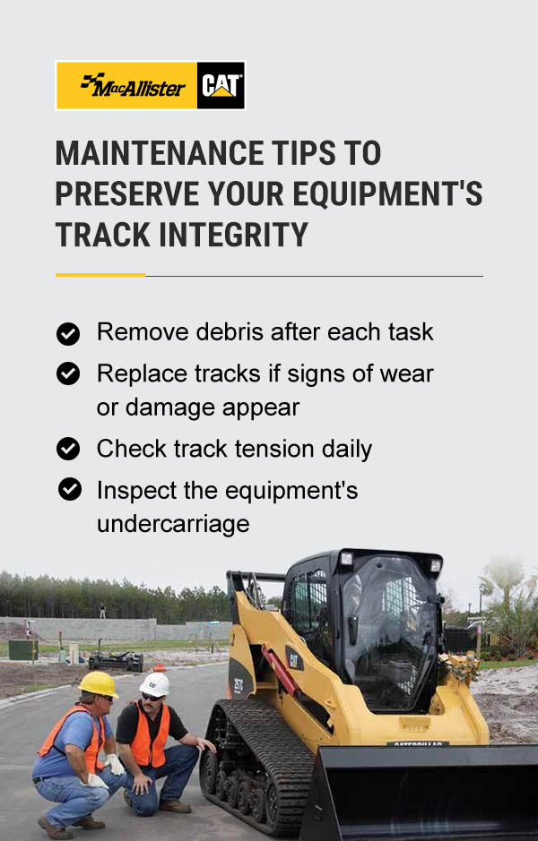 rubber track maintenance