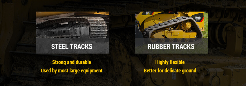 steel vs rubber tracks