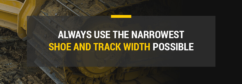 use narrow tracks